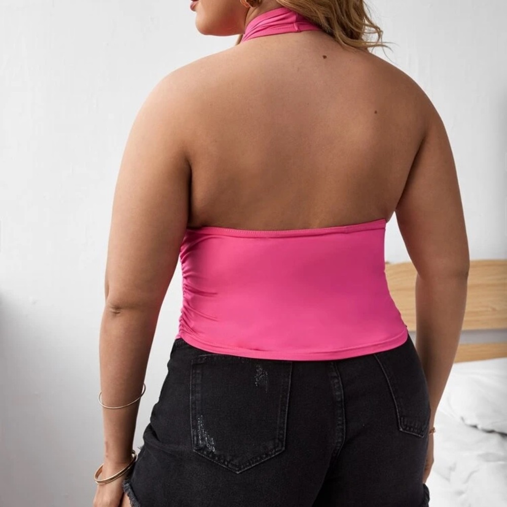 Pink Halter Top - Picture 3 of 6